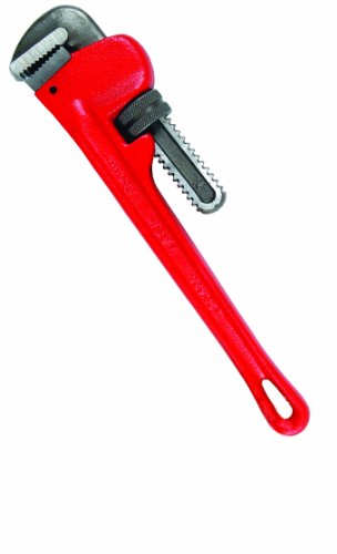 Task - Task Tools 14-Inch Steel Pipe Wrench, T25436, Red