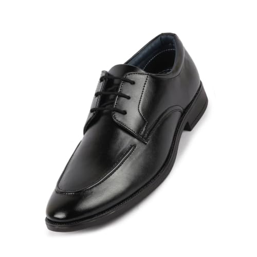 Image of FAUSTO Men's Formal Office Comfort Lace-Up Derby Shoes