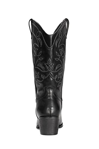 Iuv Cowboy Boots For Women Pointy Toe Women's Western Boots Cowgirl Boots Mid Calf Boots #TOP3