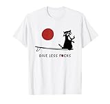 Black Raccoon Give Less Fuck Funny Animal Joke T-Shirt