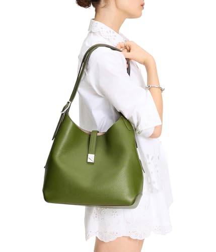 Image of kate spade new york Women's Deco Pebbled Leather Large Shoulder Bag