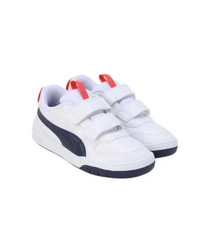 PUMA Multiflex SL V Inf, Chaussures Unisexes pour Enfants, Puma White Peacoat Puma Red, 35.5 EU