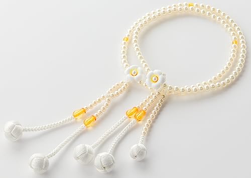 金剛堂 女性用念珠【フロル】カラフル念珠/数珠/S/ 8寸/プラスチック製/創価学会/SGI/ピンク (イエロー)