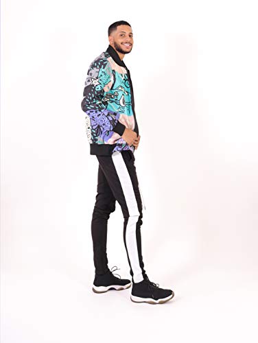 Image of Screenshotbrand Lightweight Hooded Water Resistant Windbreaker - Zip-up Fashion Map Print Rain Jacket