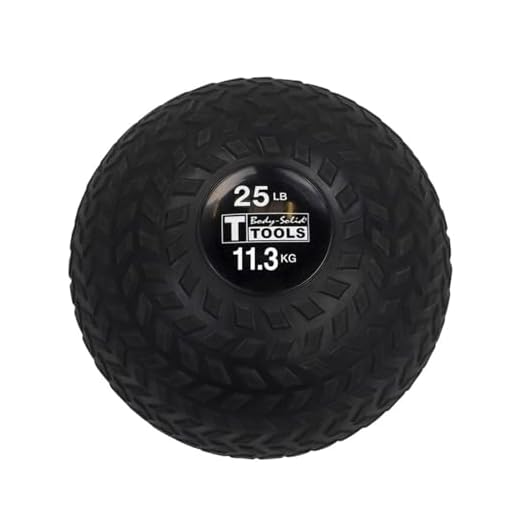 Body-Solid Tools Tire Tread Slam Ball, Non Bouncing Cardio Endurance Balls for Strength Training, Weight Loss Workout, Core Exercise and Home Gym Fitness