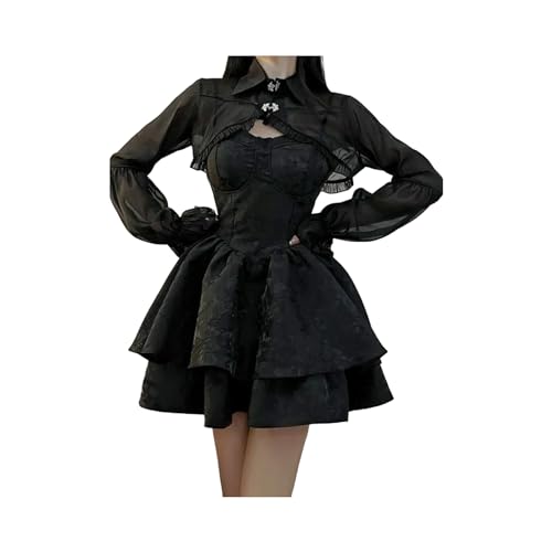 Robe Lolita noire mini robe gothique pour affirmer votre style