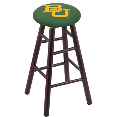 Holland Bar Stool Co. Maple Counter Stool in Dark Cherry Finish with Baylor Seat by The