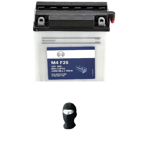 DESCRIZIONE E CARATTERISTICHE PRODOTTO: -M4F250 -BATTERIA YB9-B -12 VOLT - CAPACITA’ 9 Ah AMPERE -80A -intensità di scarica a -18°C EN: 80 A -polarità: SX (1) -dimensioni (L x P x A): 136 x 76 x 134 mm -BATTERIE PRONTE PER L’UTILIZZO -NEL TITOLO INDICHIAMO IL MODELLO SPECIFICO PER LA TUA MOTO O PER IL TUO SCOOTER!!