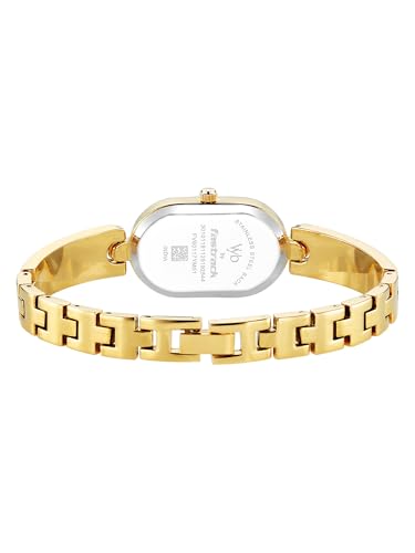 Image of Fastrack Vyb Diva with Quartz Analog Ivory Dial Gold Alloy with Enamel Fill Strap Watch for Girls - FV60117YM01W