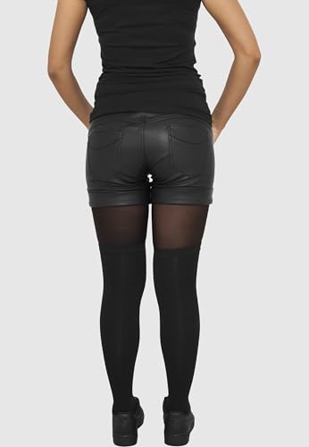 Urban Classics Ladies Overknee Socks 2-Pack Calze Al Ginocchio, Nero (Nero/Bianco 00605), 37 Donna - 6
