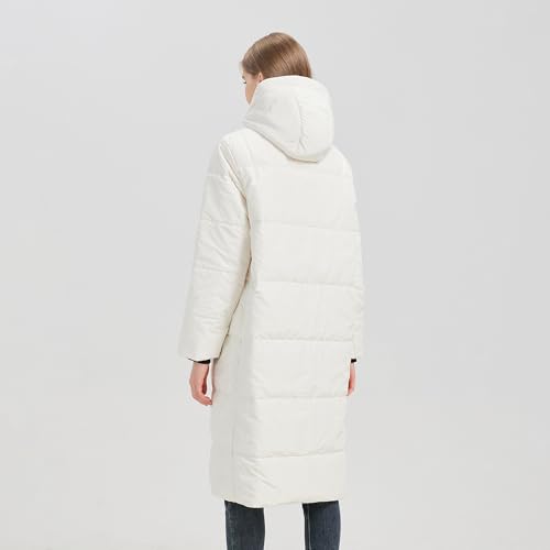 Image of Women's Long Hooded Down Coat, 700 Fill Power Puffer Jacket