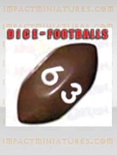 Impact! Miniatures Football D6 dice (Set of 6)