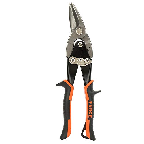 Pupilash Tin Snip - Shear Tinsnip Heavy Duty Aviation Tin Snip Sheet Metal Cutter for Cutting Aluminum and other Thin Metal Sheets(Right Cutting Snip(R))