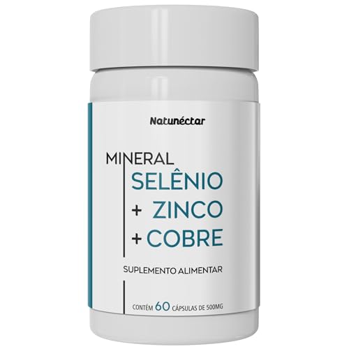 Selênio + Cobre + Zinco Suplemento 60 Cápsulas