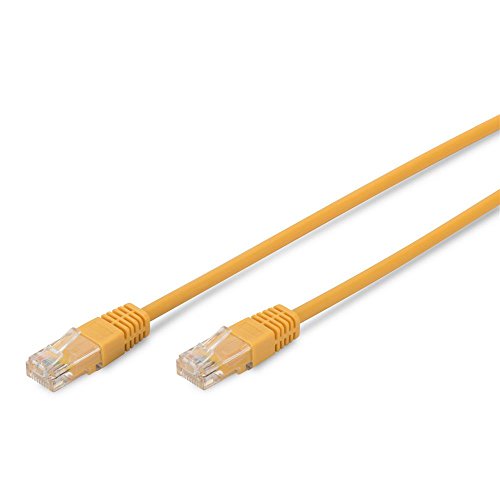 Image of Digitus LAN Cable Cat 5e - 5m - RJ45 Network Cable - U/UTP Unshielded - Compatible with Cat6 & Cat5 - Yellow