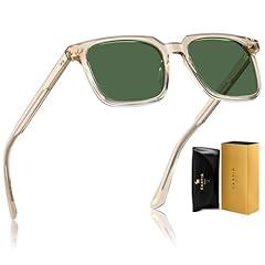 7. Clear Yellow Frame Green Lens