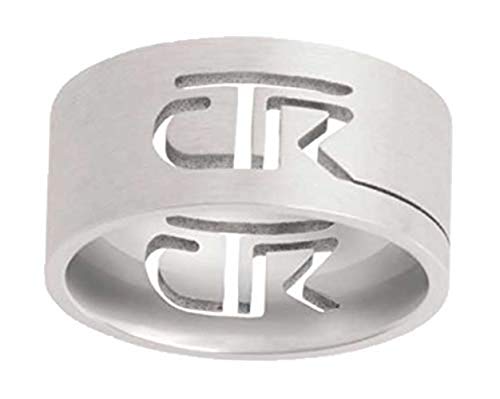 One Moment In Time J69 Size 5-16 Cutout Stainless Steel Ring Mormon LDS CTR - Main Image