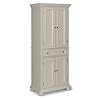 homestyles Dover 71.5 Inches High by 30 Inches Wide with Drawer and Adjustable Shelves White.