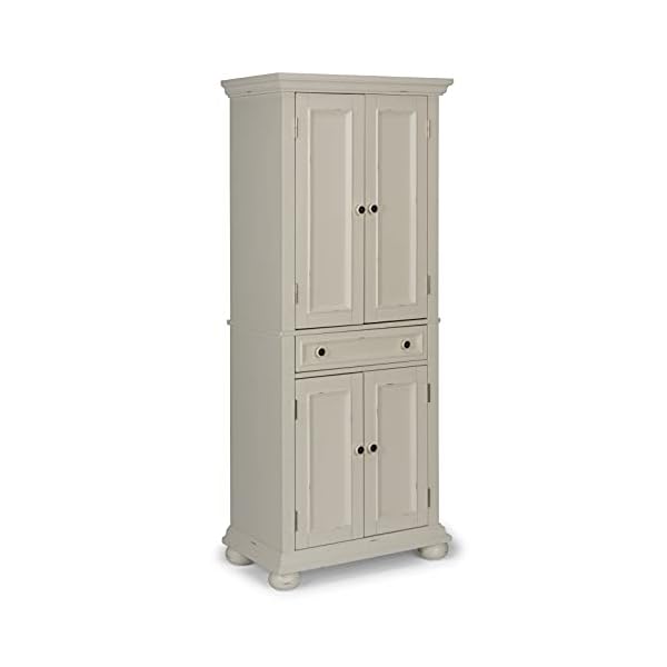 homestyles Dover 71.5 Inches High by 30 Inches Wide with Drawer and Adjustable Shelves White.
