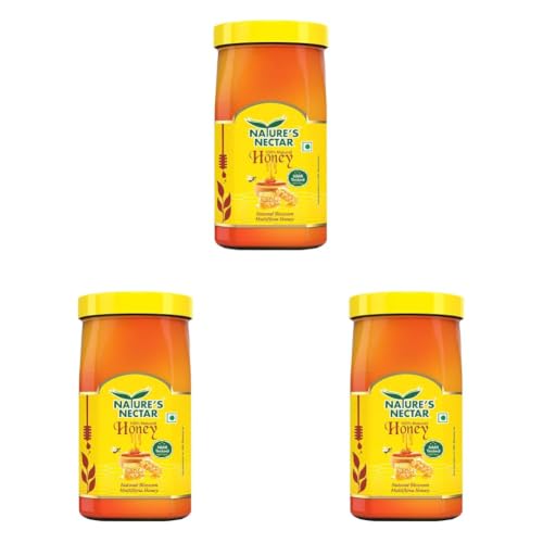 Image of Nature's Nectar Pure Honey 1kg | 100% Pure NMR Tested Honey (Pack of 3)