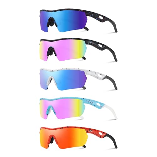 Image of Kids Sunglasses Youth Baseball Sunglasses for Boys Girls 3-12 Polarized Softball Sports Goggles UV Protection