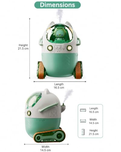 Image of Humidifier for Sleep Essential Oil Diffuser with Flame Effect Night Light Ultrasonic Cool Mist Air Quiet (Doll Humidifier)