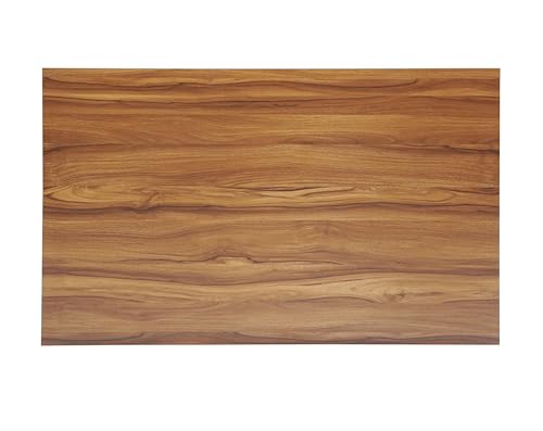 Image of Dining Table Set of 4, 4 Seater Dining Table with Chairs, Engineered Wood Top & Metal Frame, Space Saving Compact Rectangular Dining Table for Home & Kitchen (Teak Walnut- DIY)