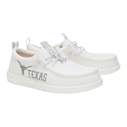 HEYDUDE Wally Collegiate Whites, Men’s Shoes, Men's Slip-on Loafers, Comfortable & Light-Weight4