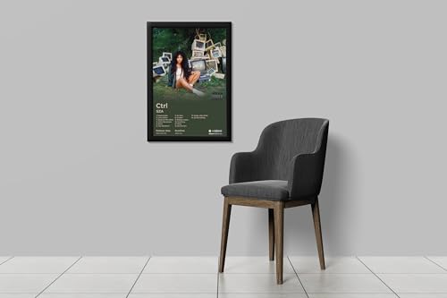 Image of BLINKART Ctrl - CTRL Wall Photo Frames | Wall Art for Bedroom, Living Room, Studio or Office | Album Cover Print with Spotify Song Link QR Code | Gift for Fans - 8x12 In