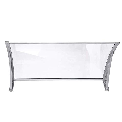 Überdachung Außendachmarkise Vordach, Verschiedene Größen, Polycarbonat Tür Schuppen for Outdoor-Fenster, Terrassen, Gärten, Türen Und Fenster,