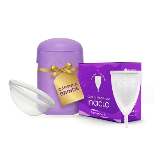 Kit de Copo Menstrual e Disco com Cápsula de Esterilização