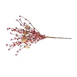 Fausses tiges de baies rouges : adaptées pour la maison, le bureau, la décoration de fête de mariage. fait à la main, à utiliser.