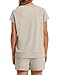 WIHOLL Womens Lounge Two 2 piece Sets for Women Summer Outfits Sets Clothes 2026 Loungewear Matching Beach Vacation Sweatsuits Sweat Tracksuits Pjs Shorts Fashion Trendy Travel Clothing khaki XL
