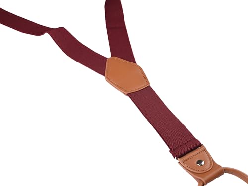 Image of Suspenders for Men Button End Adjustable Y-Back Elastic 47 Inches