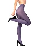 sofsy Opaque Microfibre Tights Invisibly Reinforced Opaque Brief Pantyhose 40Den [Made In Italy] Lavender Purple 3 - Medium