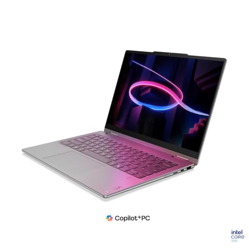 Image of Lenovo Yoga 7i 2-in-1 Laptop, Intel Core Ultra 5 322, 14 inch WUXGA (1920x1200) OLED 600nits 60Hz Touch Display, 16GB LPDDR5x 2TB SSD, Wi-Fi 7, FP Reader, Win11, Luna Grey, w /USB Hub, W /GaLiMu