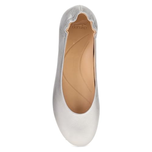 Image of Dansko Mollie Slip-On Ballerina Flats for Women - Built-in Wedge with Arch Support - Versatile Casual to Dressy Footwear - Lightweight Rubber Outsole