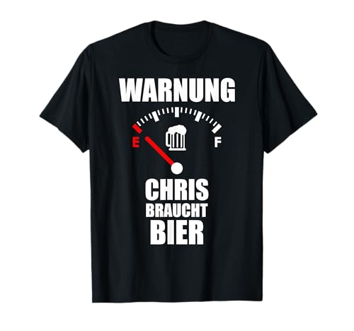CHRIS TShirt Name Vorname Spruch Bier Biertrinker T-Shirt CHRIS TShirt Name Vorname Spruch Bier Biertrinker T-Shirt