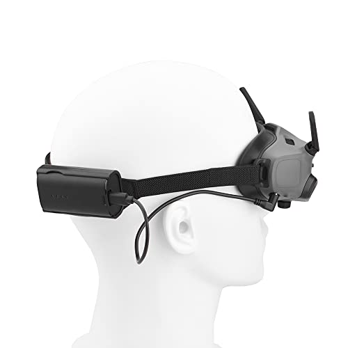 Axisflying Battery Clip Holder & Short Power Cable for DJI FPV,Avata Goggles 2,V2, V1 Accessories FPV Drone Combo Battery Bracket Clip Fixing Case (For Goggles 2)