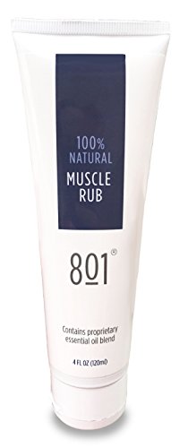 Natural Muscle Rub By 801 Natural: Soothing Muscle Lotion Blend with Essential Oils