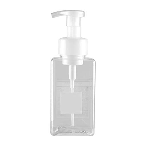 Luo-401XX Contenedor De Botella De Espuma Portátil De 450 Ml, Contenedor Cosmético Recargable De Plástico para Viajes Aceites Esenciales Loción Artículos De Tocador Líquido Transparente 450 ml