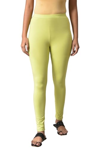 Image of W for Woman Women's Regular Fit High Rise Coral Cotton Jersey Tights