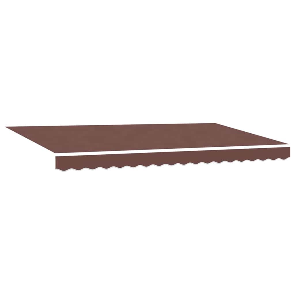 vidaXL Awning Replacement Fabric Brown 380 x 195 cm Polyester — image 1