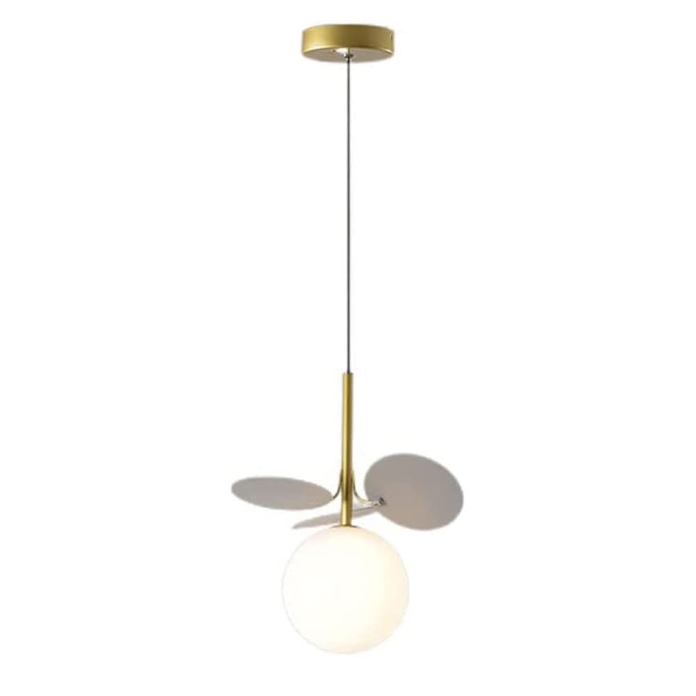 Suspension sphérique en verre de style nordique, lustre créatif haut de gamme