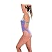 Speedo Women's Solid Lattice Back, purple, 38