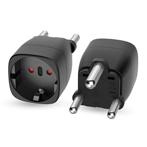 Oliveria 2X Typ M Reiseadapter Schwarz