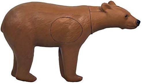 BIGSHOT Real Wild 3D Cinnamon Walking Bear Target- Brown- Easy Pull Competion Archery Target