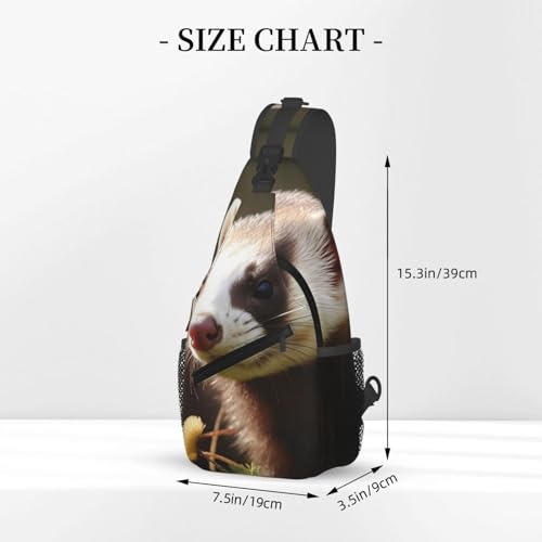 Bolso cruzado de pecho para hombre, mochila tipo sling miniatura 3