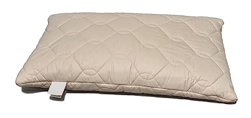 GIRAFFENLAND Bio Dinkelspelzkissen 40x60cm Komfort-extra Bio-Steppware + Bio Dinkel mit zusätzlichem Inlett | ungefärbt und ungebleicht |...