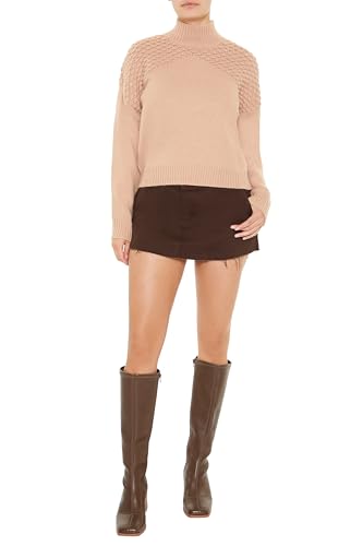 Forever 21 Women's Textured Mock Neck Sweater2